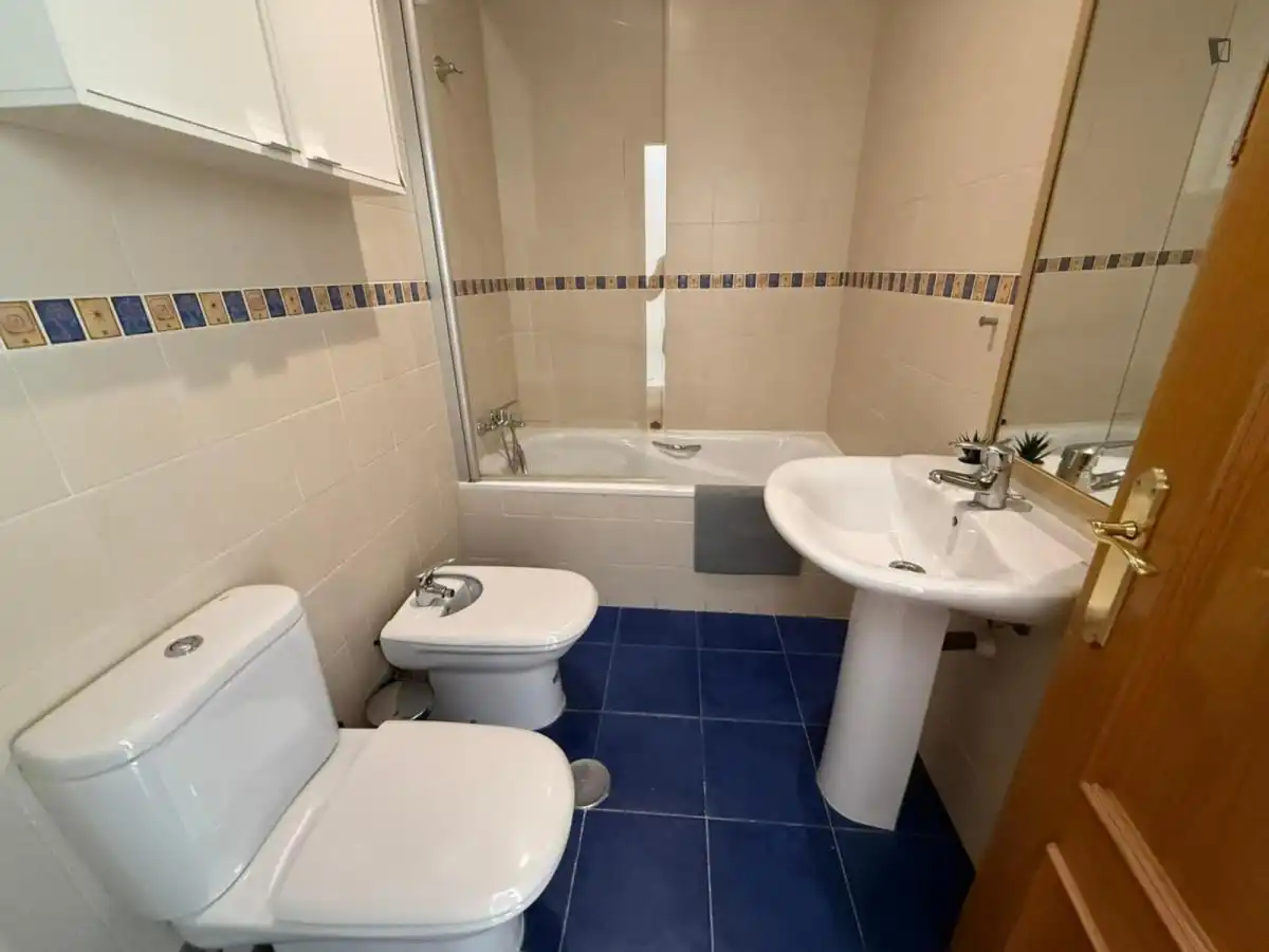 Bathroom of Apartments for share in Madrid  with Heating, Furnished and Washing machine