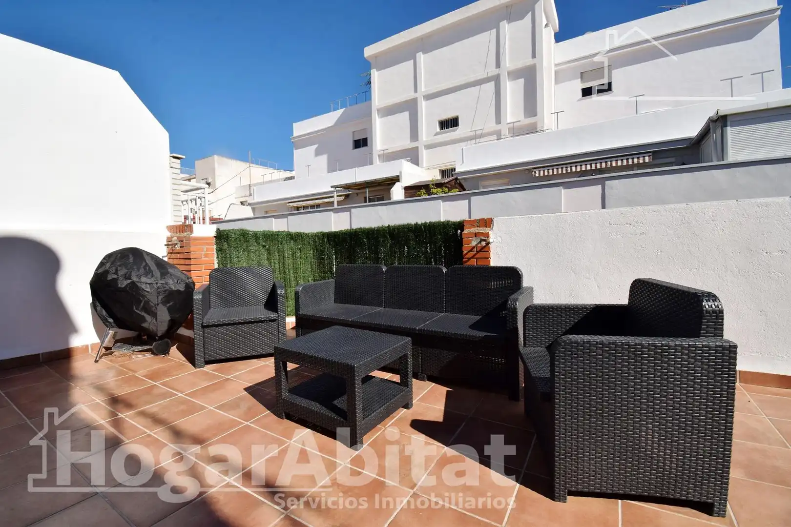 Terrasse von Dachboden zum Verkauf in Burriana / Borriana mit Klimaanlage, Heizung und Terrasse