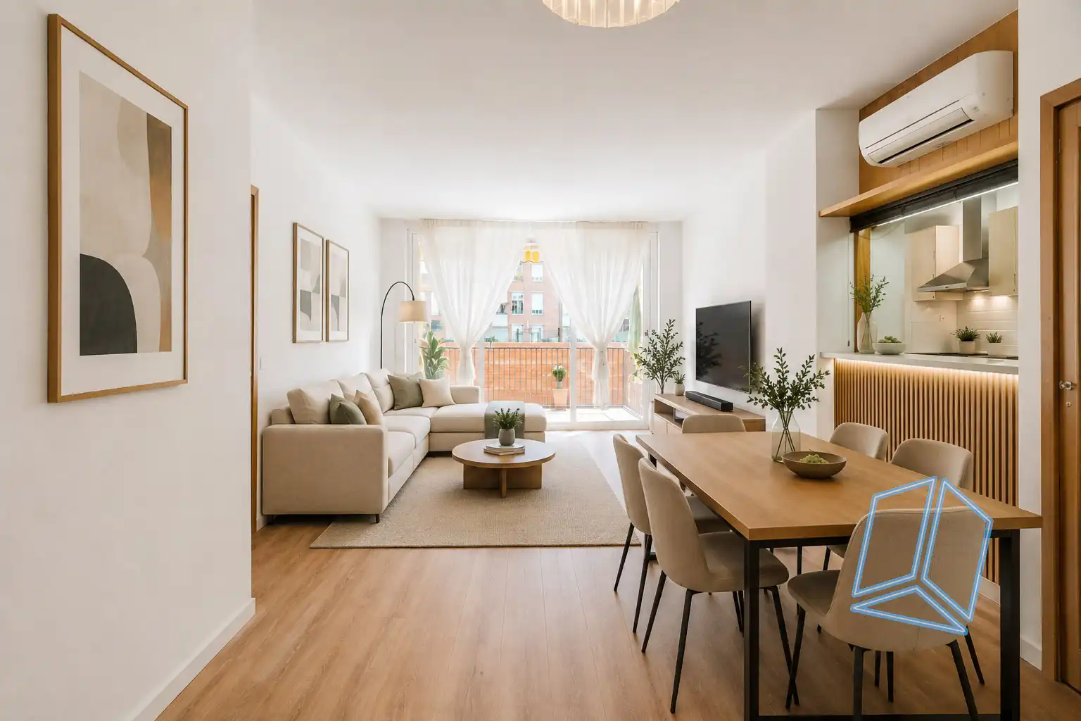 Sala d'estar de Pis en venda en Barcelona amb Calefacció, Terrassa i Traster