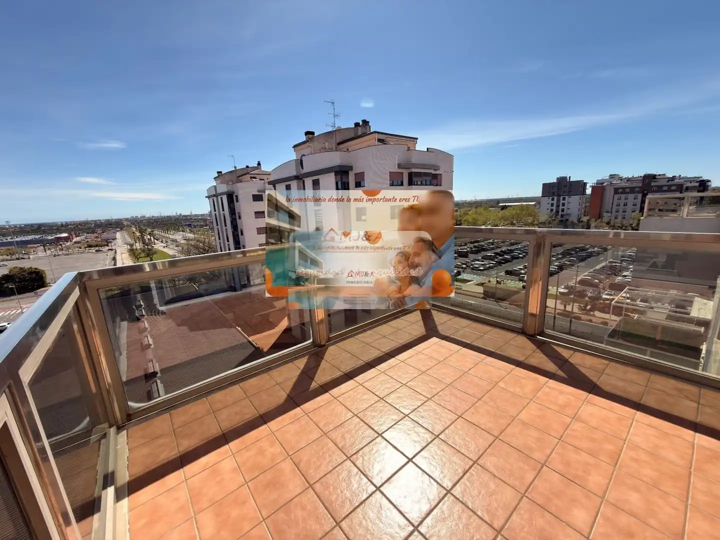 Terraza de Dúplex en venta en Castellón de la Plana / Castelló de la Plana con Calefacción, Parquet y Terraza