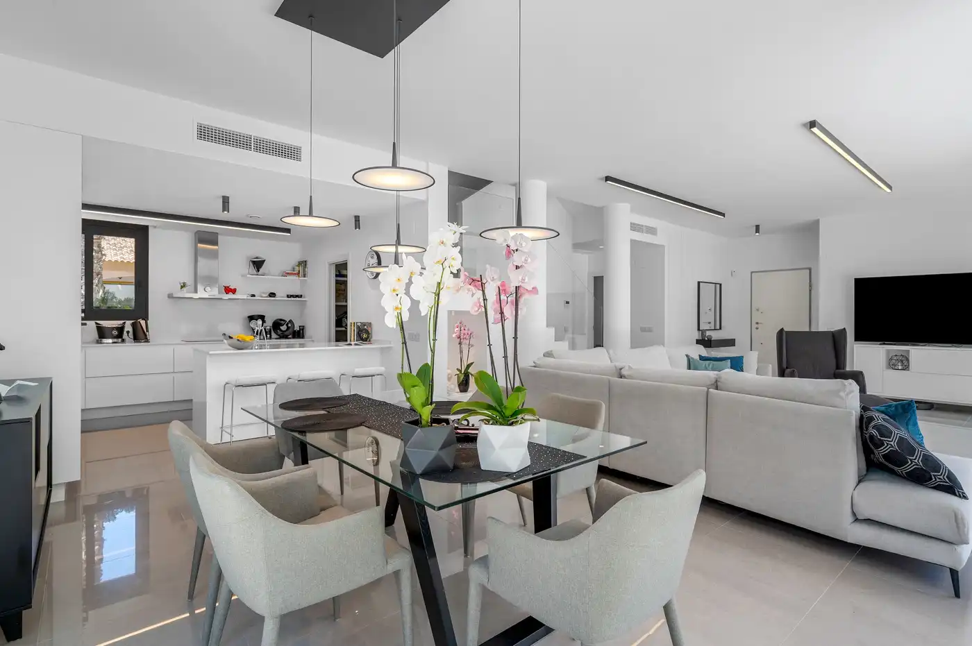 Comedor de Casa o chalet en venta en Guardamar del Segura con Calefacción, Jardín privado y Terraza