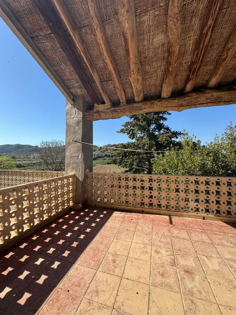 Terrassa de Casa adosada en venda en Alcañiz amb Terrassa, Traster i Piscina comunitària