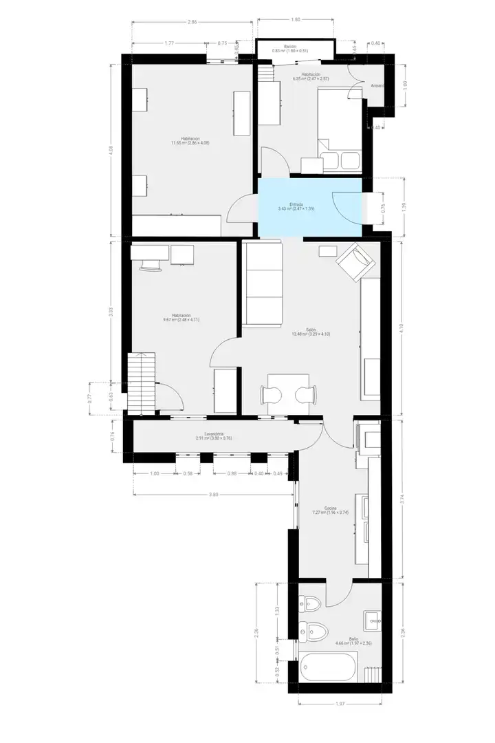 Piso en venta en Sagunto / Sagunt con Terraza y Balcón