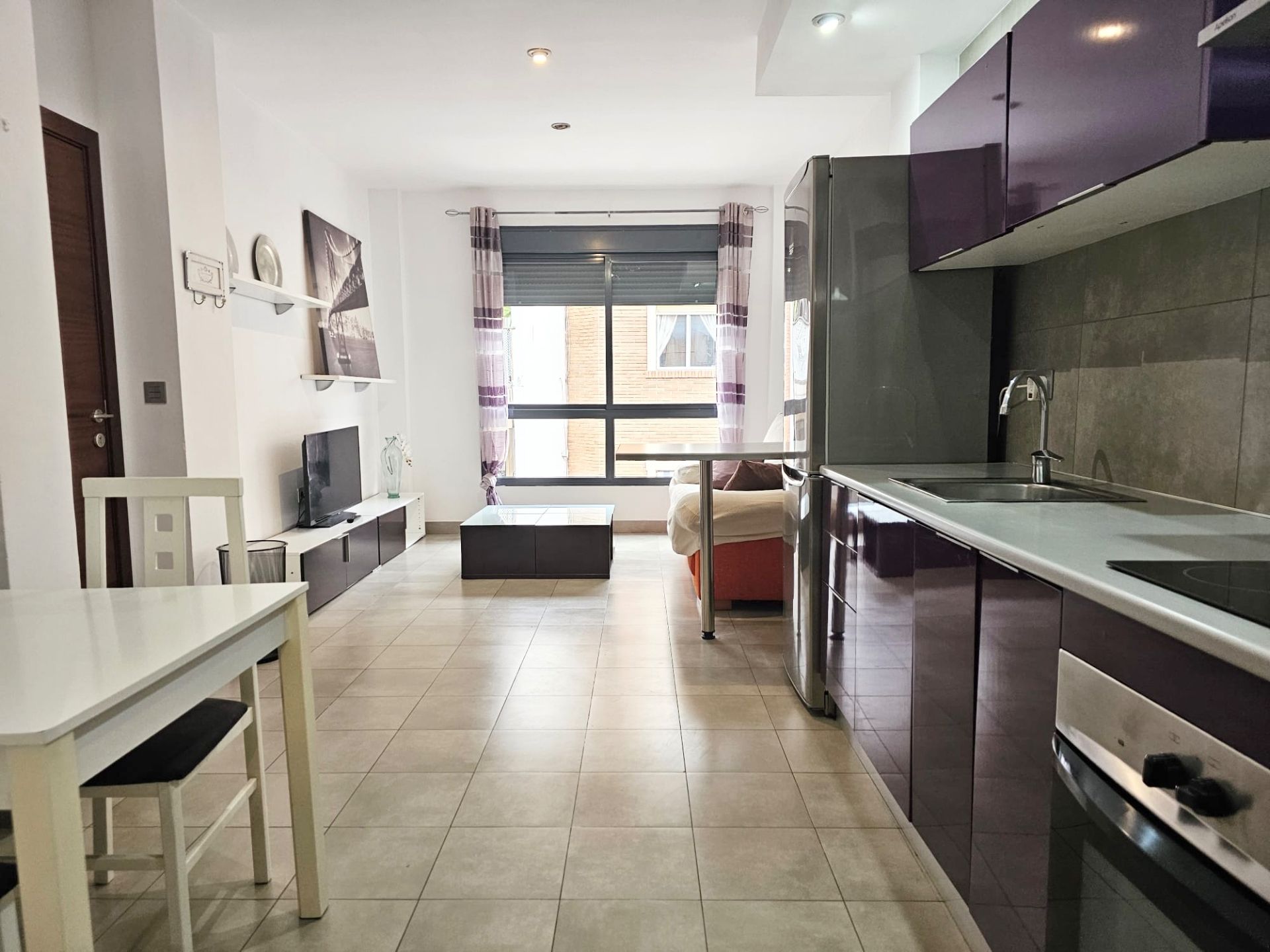 Sala d'estar de Àtic de lloguer en  Córdoba Capital amb Aire condicionat, Terrassa i Moblat