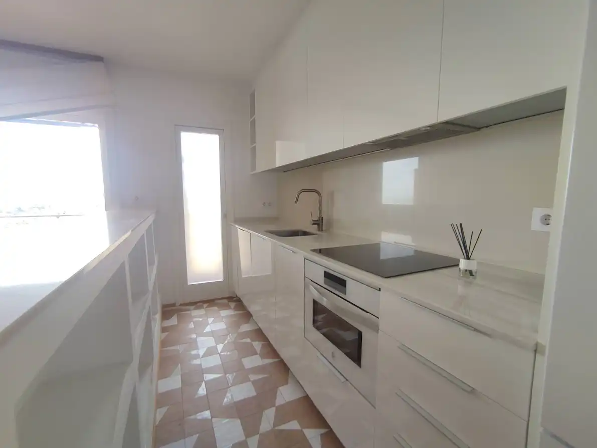 Kitchen of Flat for rent in Barcelona  with Air Conditioner, Furnished and Oven
