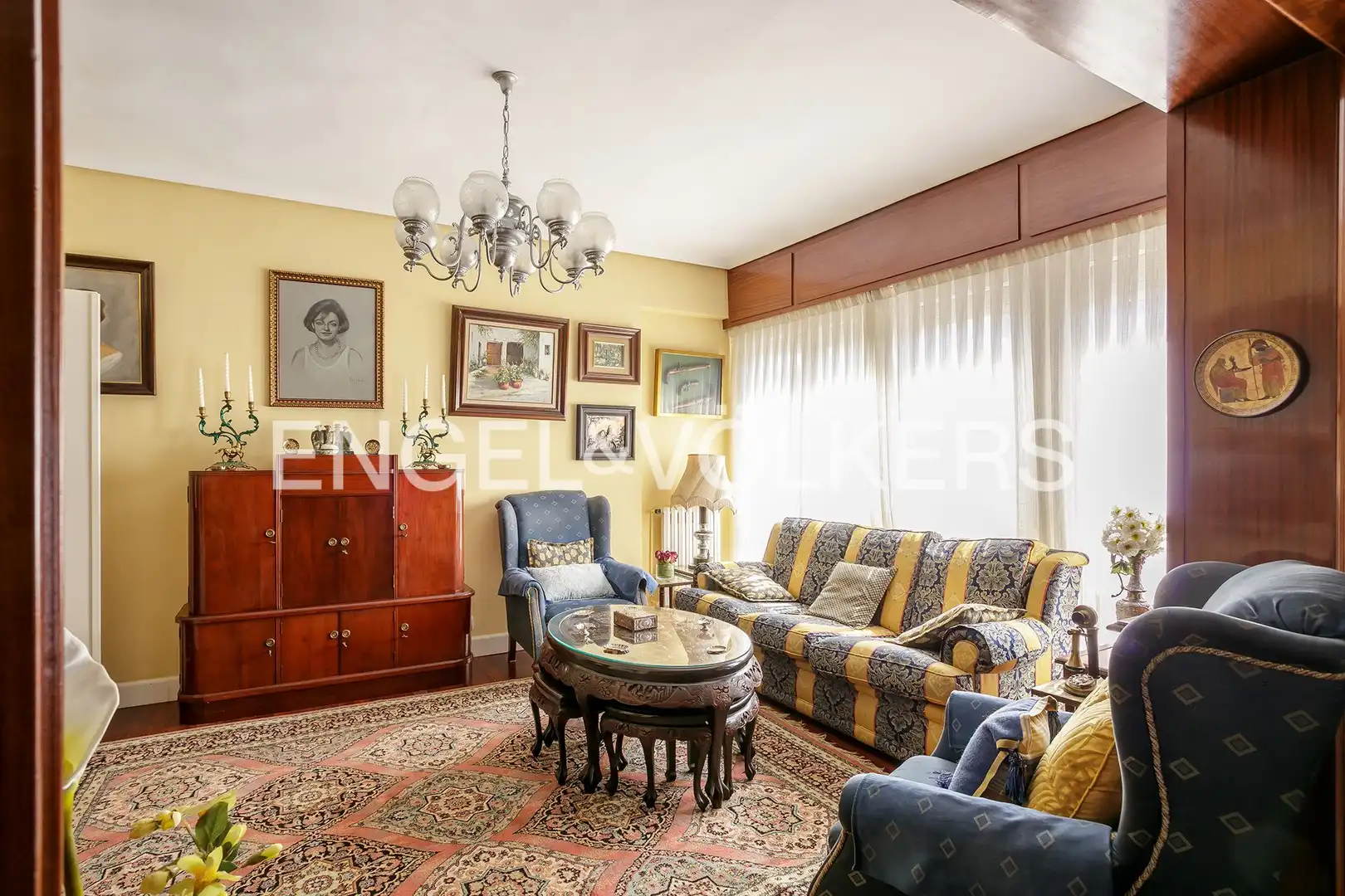 Sala d'estar de Pis en venda en Getxo  amb Calefacció, Parquet i Terrassa