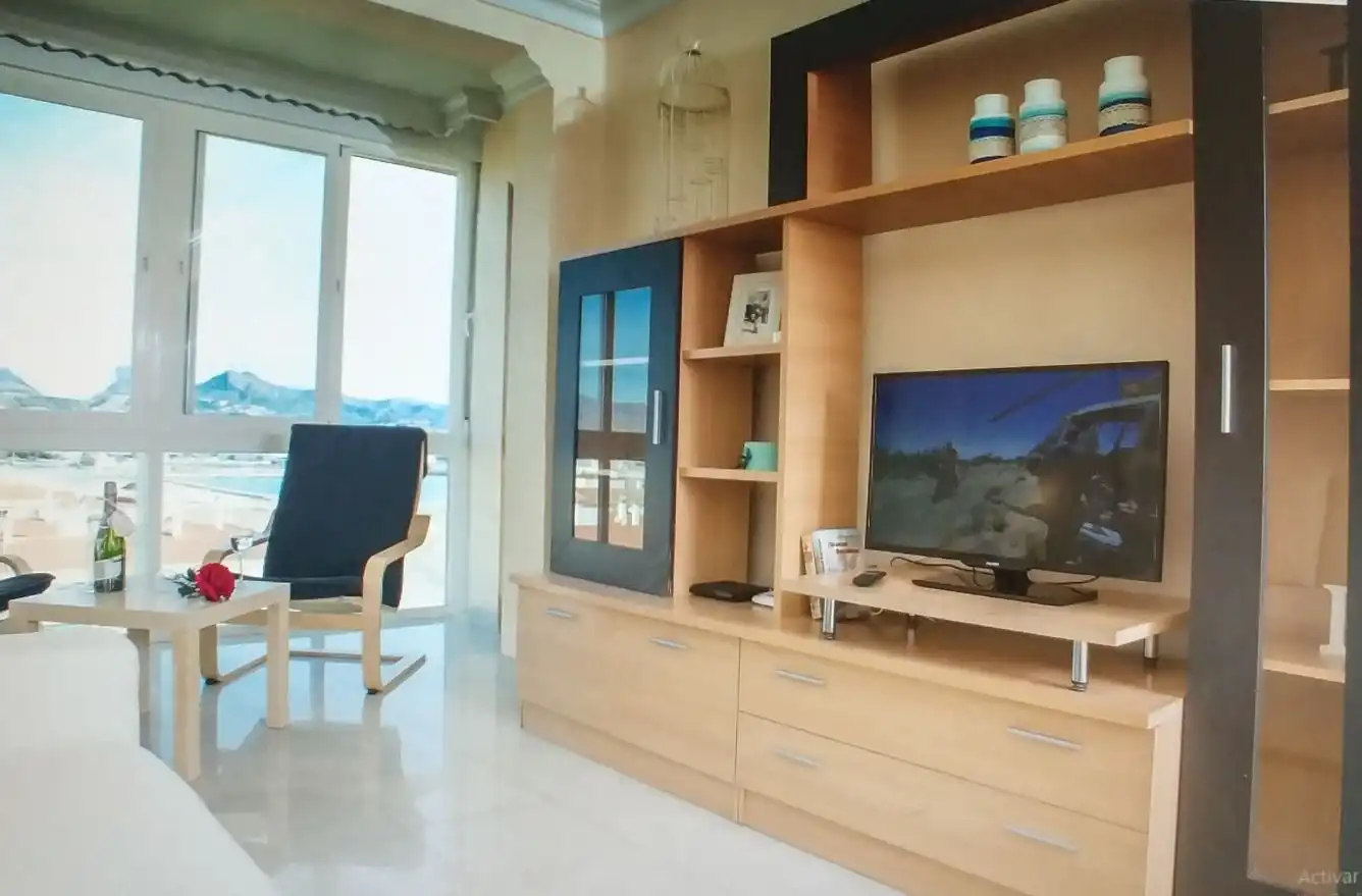 Wohnzimmer von Wohnung zur Miete in Málaga mit Möbliert und Waschmaschine