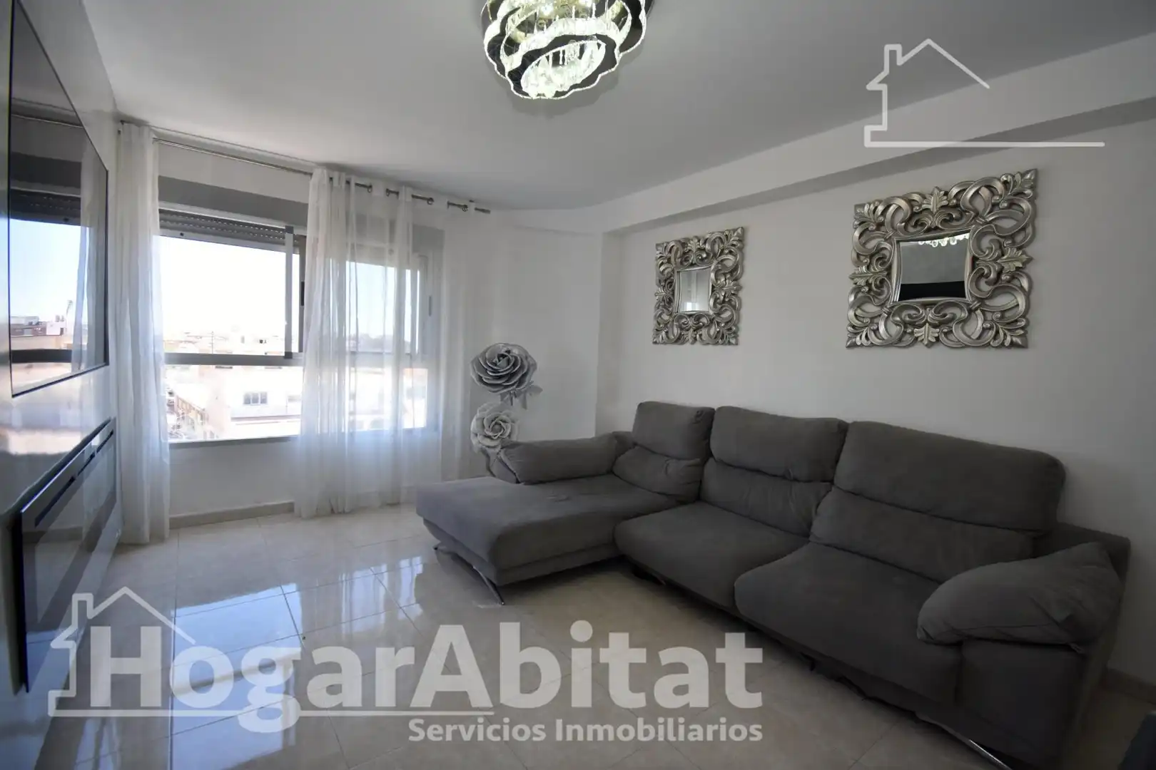 Sala de estar de Piso en venta en Castellón de la Plana / Castelló de la Plana con Aire acondicionado
