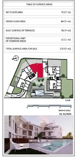 Apartament en venda en Jávea / Xàbia amb Terrassa, Piscina i Piscina comunitària