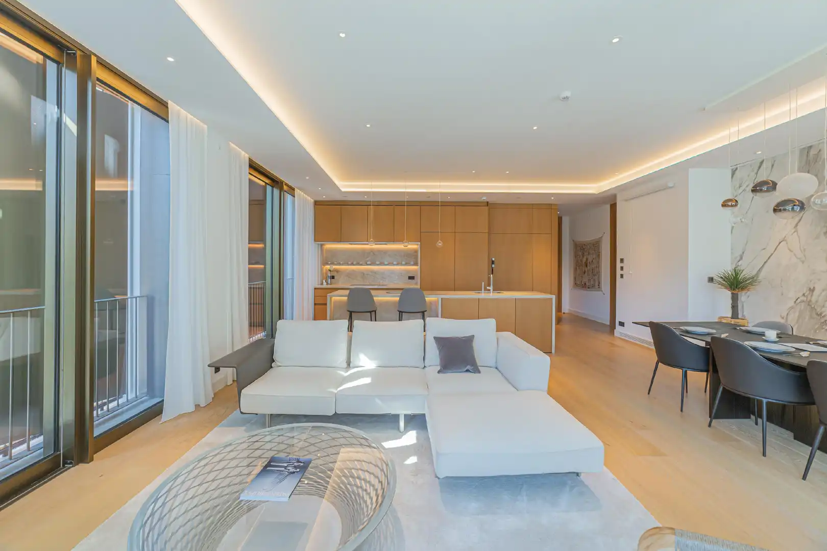 Sala de estar de Piso en venta en Barcelona con Aire acondicionado, Calefacción y Parquet