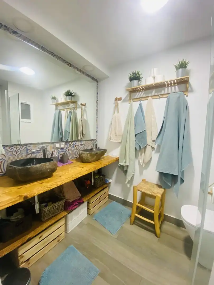 Bathroom of Flat for rent in Dénia  with Air Conditioner, Heating and Storage room