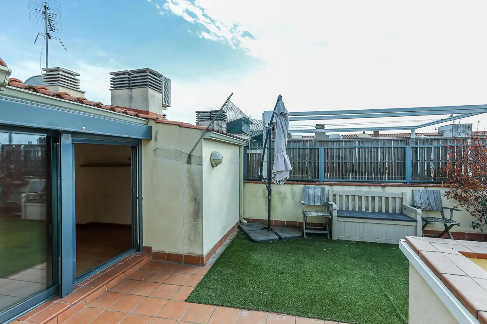 Terrasse von Maisonette zum Verkauf in Sabadell mit Klimaanlage, Heizung und Parkett