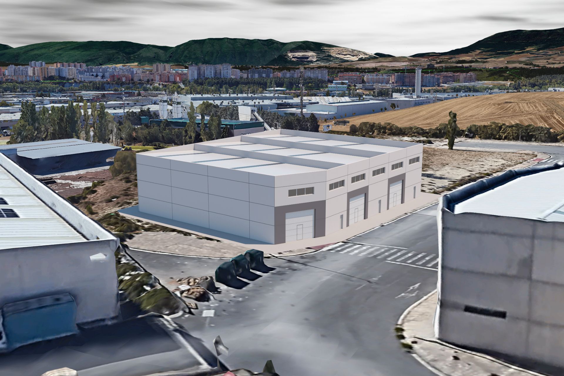 Vista exterior de Nau industrial de lloguer en Orkoien