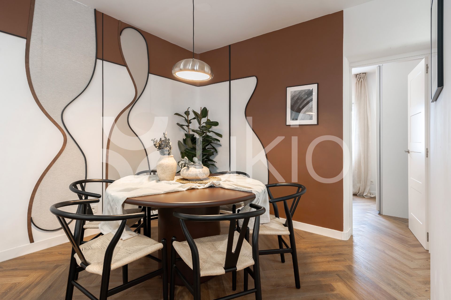 Comedor de Apartamento de alquiler en  Madrid Capital con Aire acondicionado, Calefacción y Amueblado