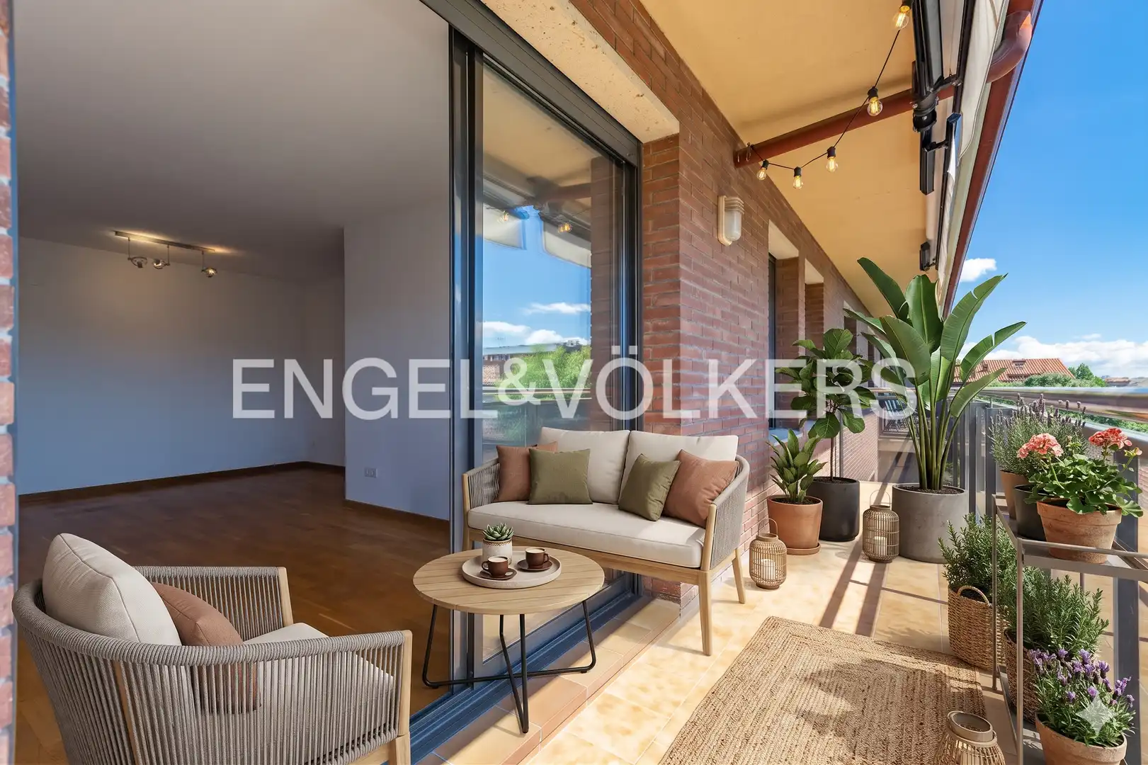 Terrace of Flat for sale in Sant Cugat del Vallès  with Heating, Private garden and Parquet flooring