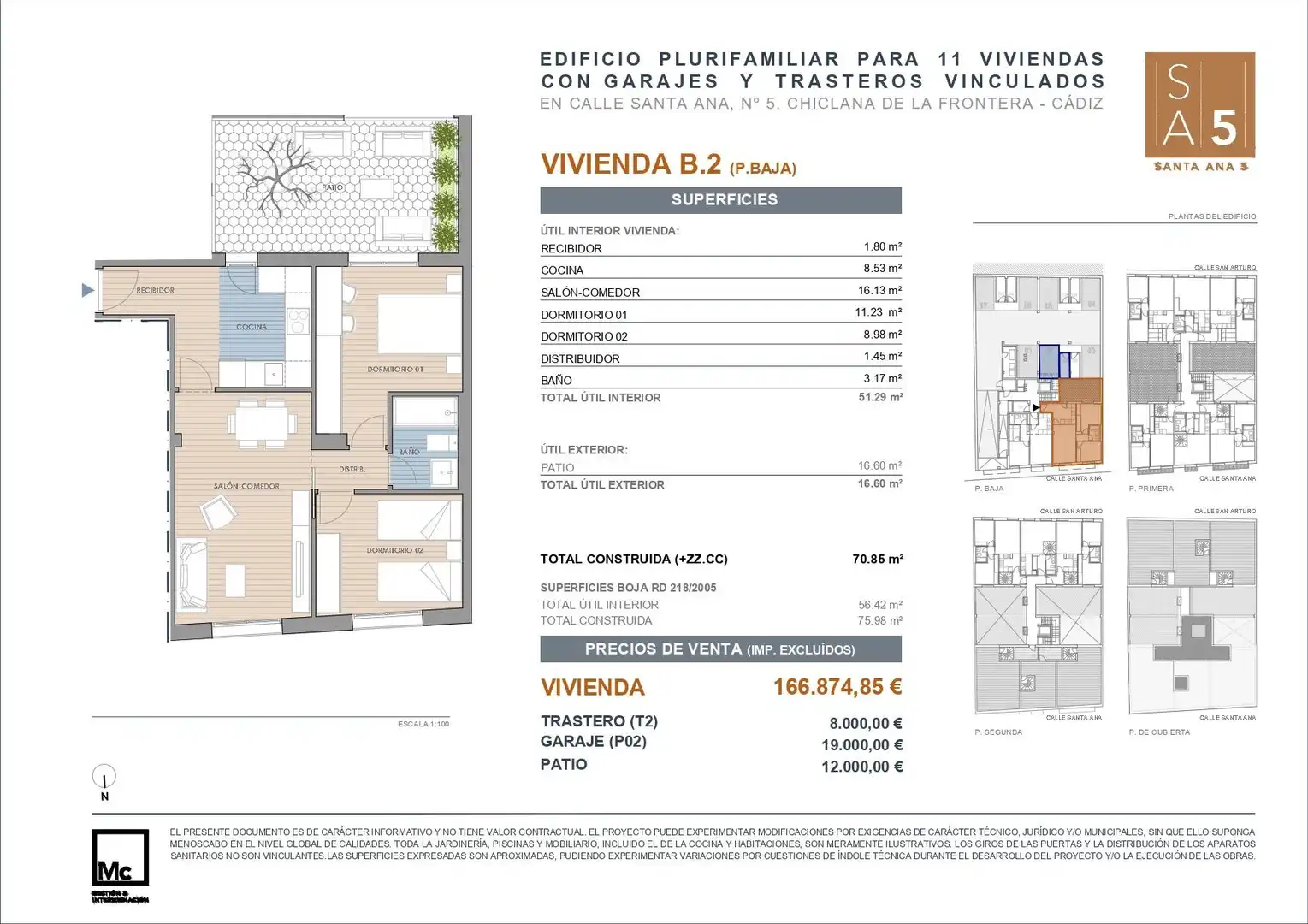 Piso en venta en Chiclana de la Frontera con Calefacción y Trastero