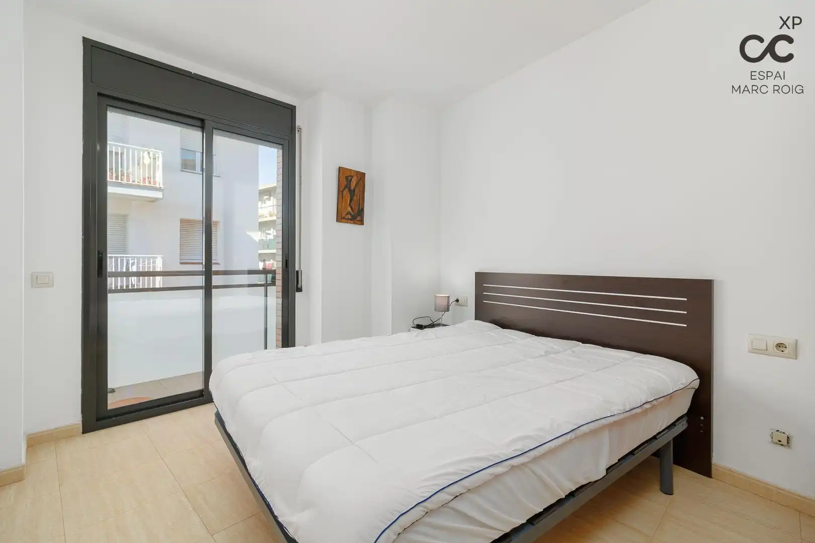 Schlafzimmer von Wohnung zum Verkauf in Figueres mit Heizung, Terrasse und Möbliert