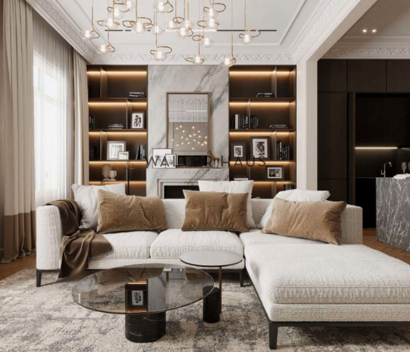 Sala de estar de Piso en venta en  Barcelona Capital con Balcón