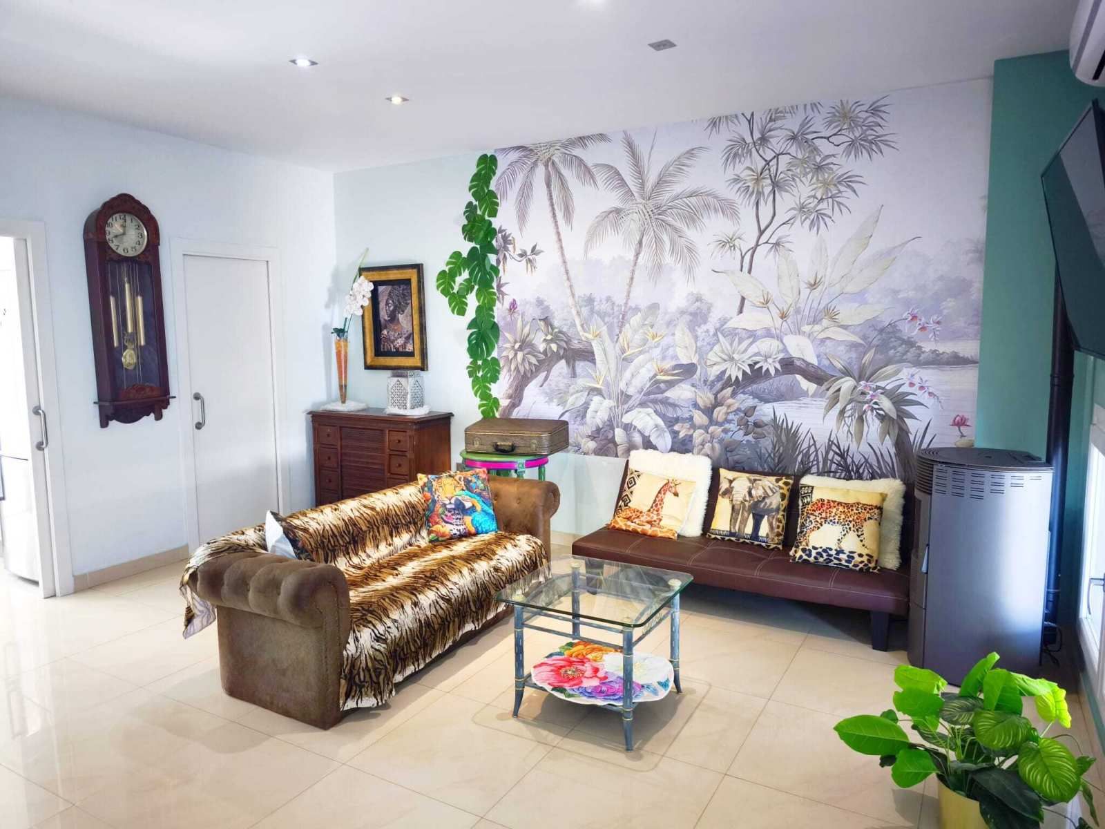 Sala de estar de Casa adosada en venta en Cullera con Aire acondicionado, Calefacción y Terraza