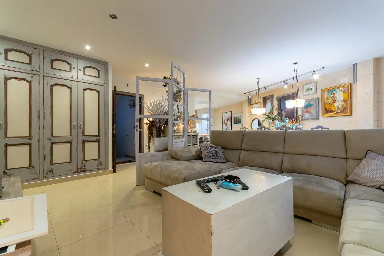 Sala de estar de Piso en venta en Crevillent con Aire acondicionado, Terraza y Trastero