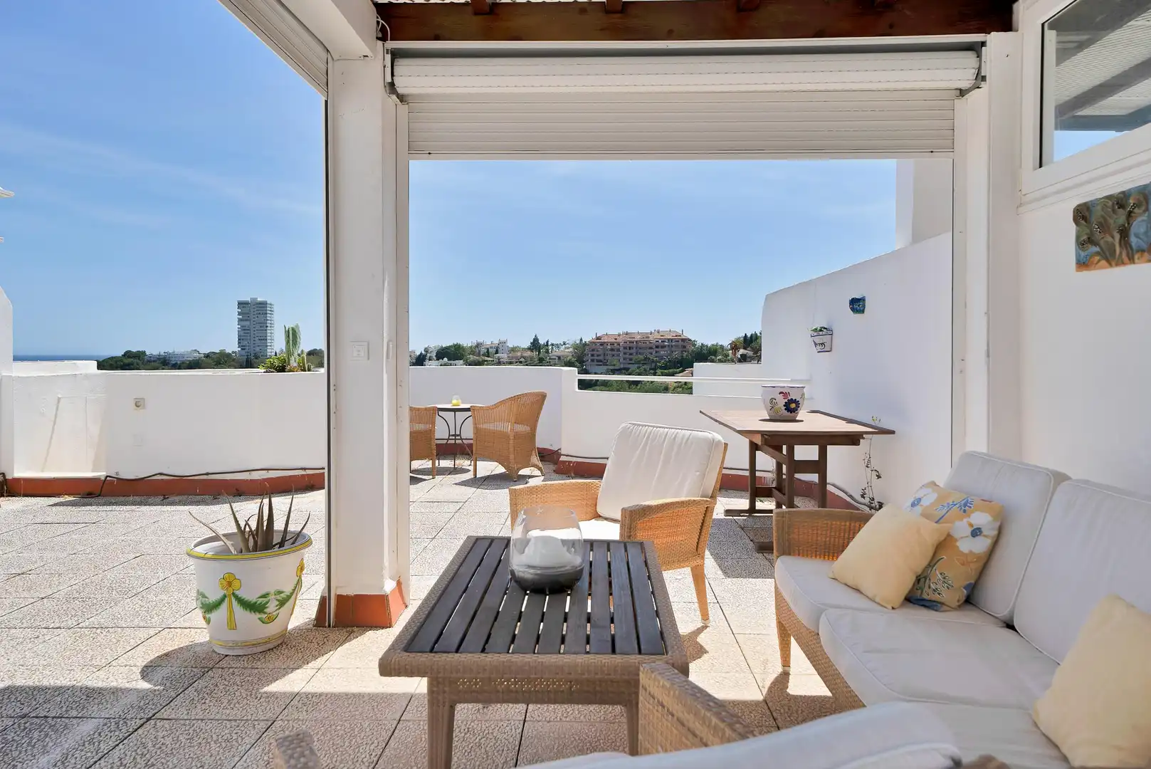 Terrassa de Àtic de lloguer en Marbella amb Jardí privat i Piscina comunitària