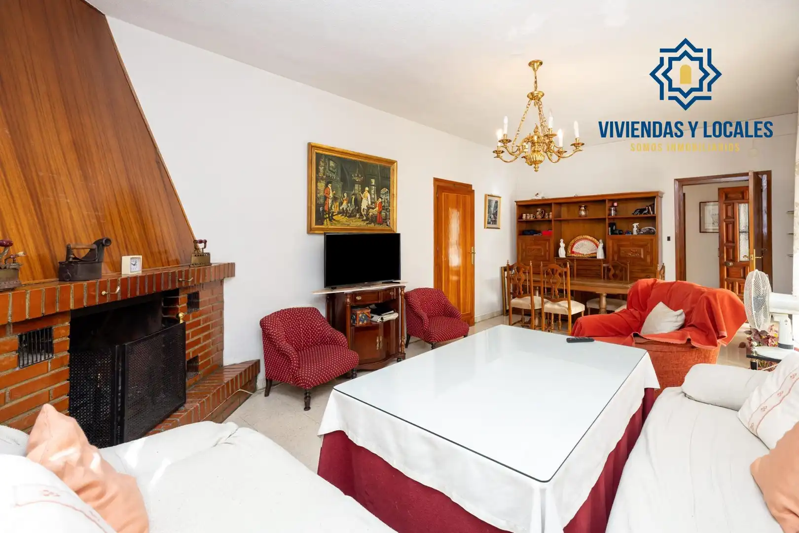 Sala de estar de Casa o chalet en venta en Armilla con Aire acondicionado, Calefacción y Jardín privado