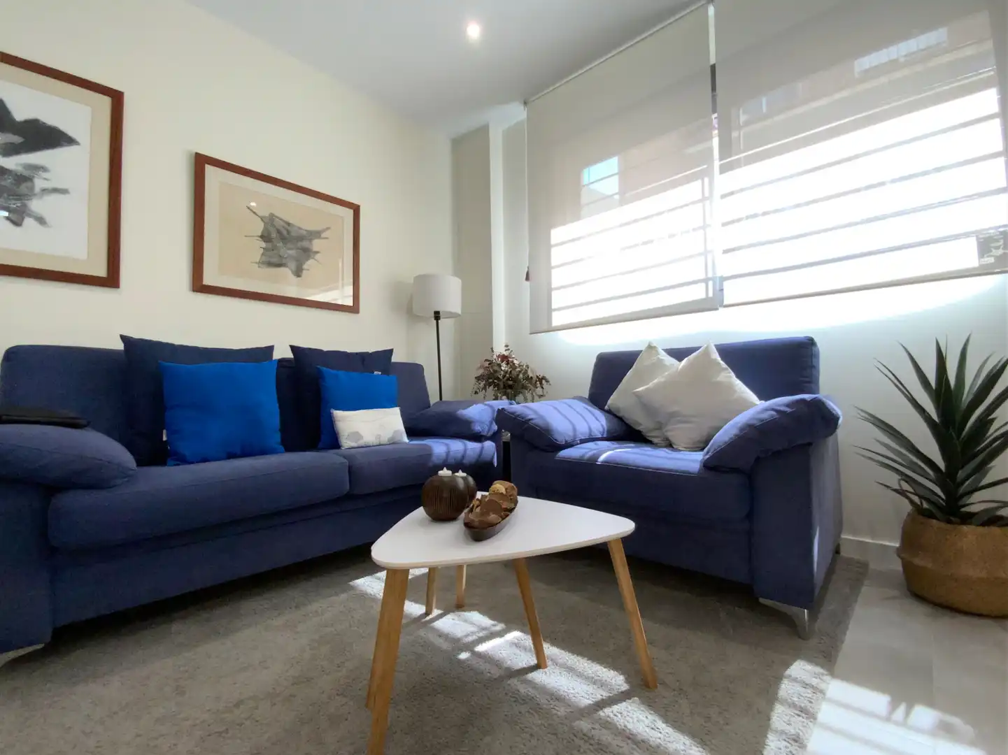 Wohnzimmer von Erdgeschoss zum Verkauf in Pineda de Mar mit Klimaanlage, Heizung und Terrasse