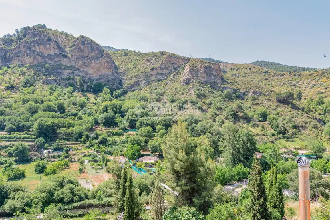 Vista exterior de Casa adosada en venta en Quéntar con Terraza
