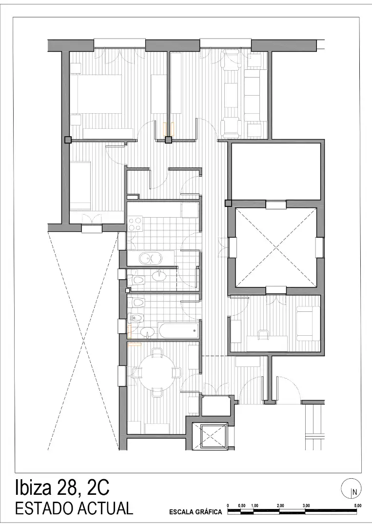 Wohnung zum Verkauf in Madrid mit Klimaanlage und Heizung
