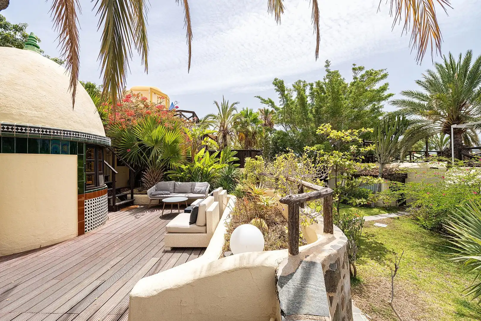 Terraza de Casa o chalet en venta en San Bartolomé de Tirajana con Jardín privado, Terraza y Piscina comunitaria