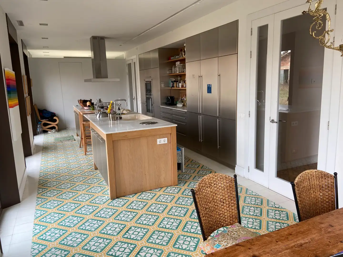 Cuina de Finca rústica en venda en Tavèrnoles amb Calefacció, Parquet i Terrassa