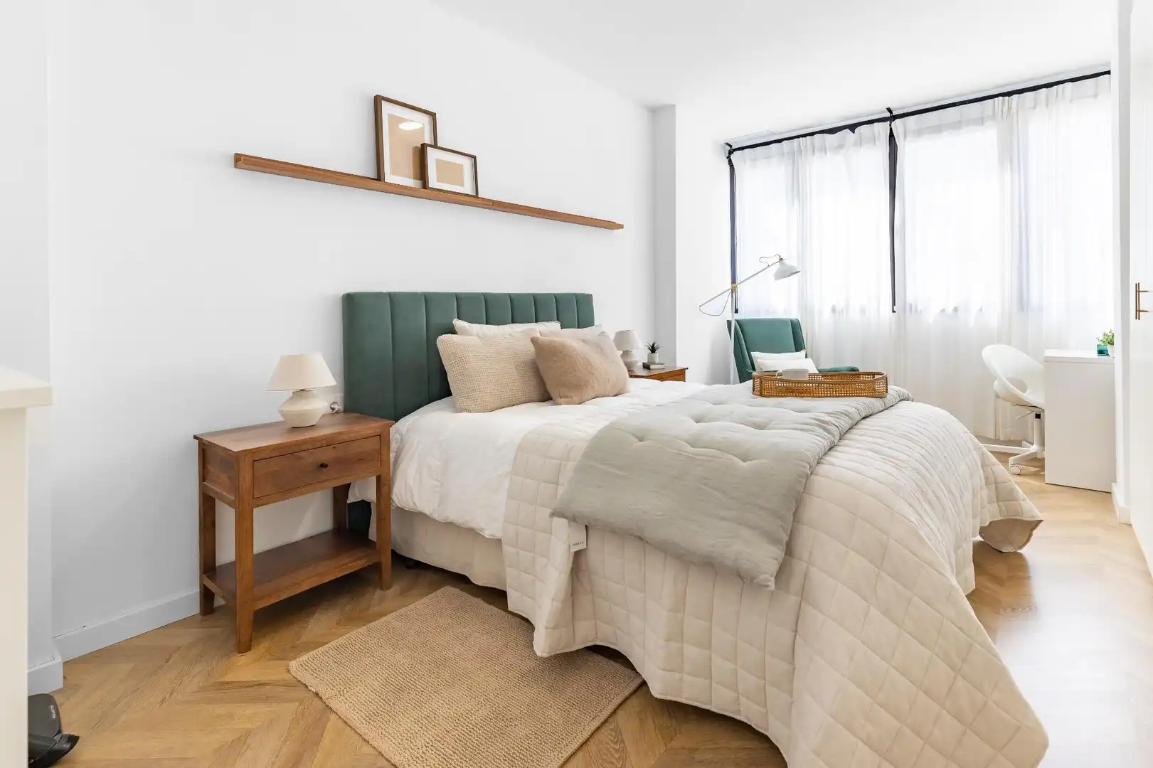 Bedroom of Flat for rent in Valencia  with Air Conditioner, Heating and Storage room