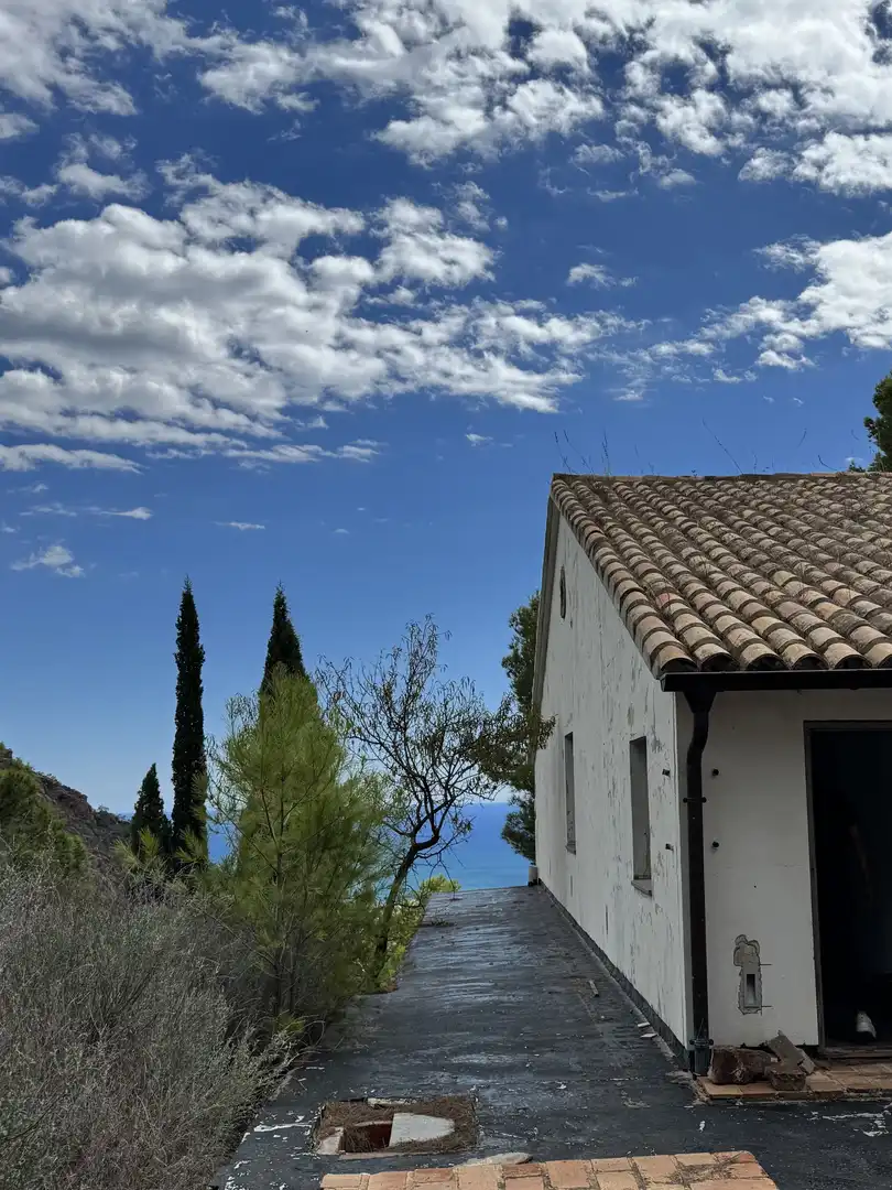 Vista exterior de Casa o chalet en venta en Benicasim / Benicàssim con Calefacción, Jardín privado y Terraza