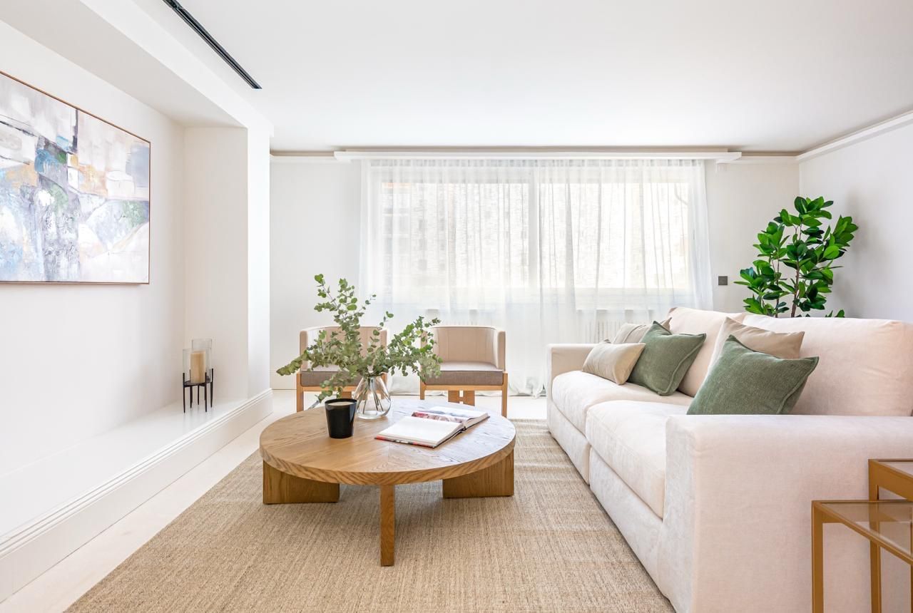 Living room of Flat for sale in  Madrid Capital  with Air Conditioner and Heating