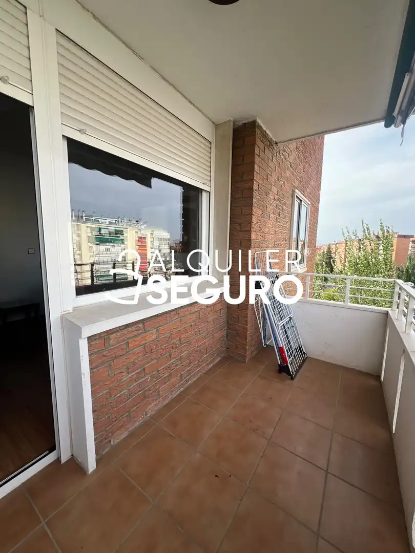 Terraza de Piso de alquiler en Madrid con Calefacción y Amueblado