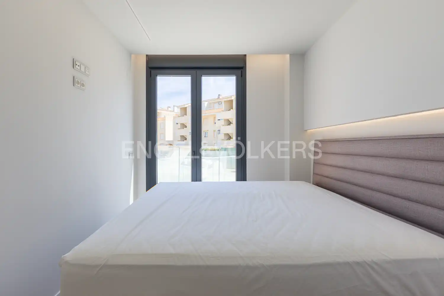 Schlafzimmer von Wohnung zur Miete in Dénia mit Klimaanlage, Heizung und Privatgarten