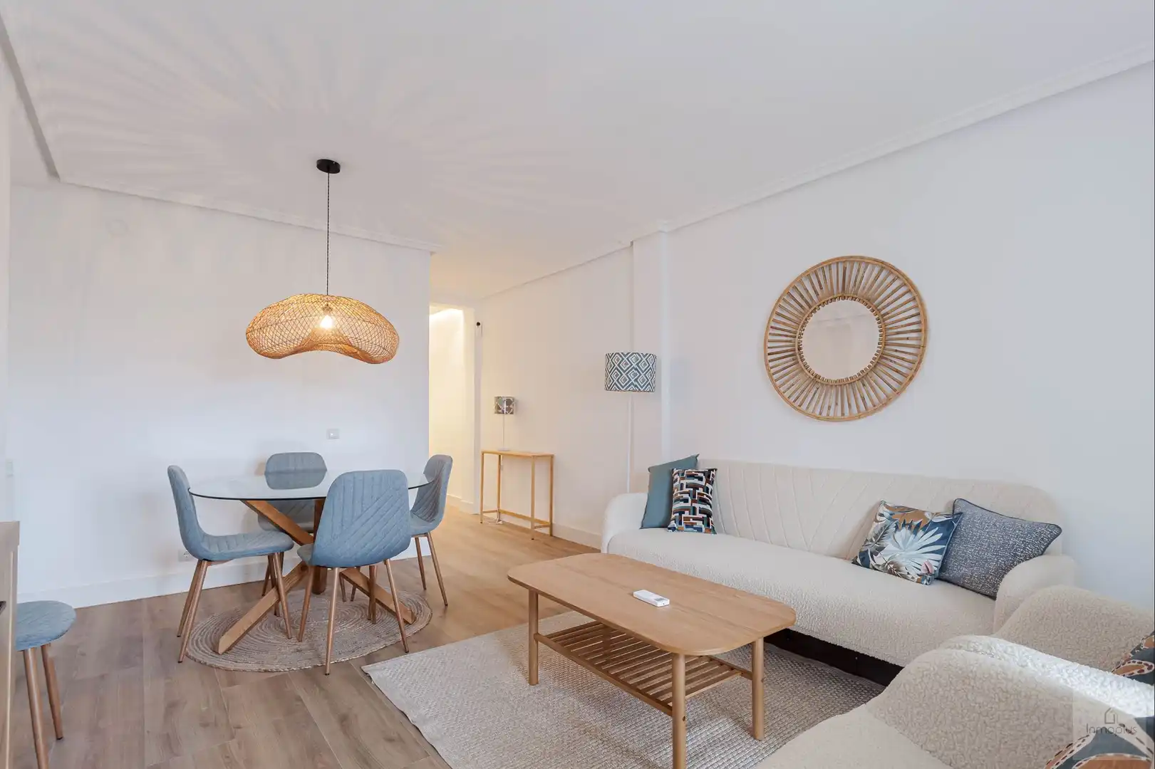 Living room of Flat for sale in Móstoles  with Air Conditioner, Terrace and Furnished