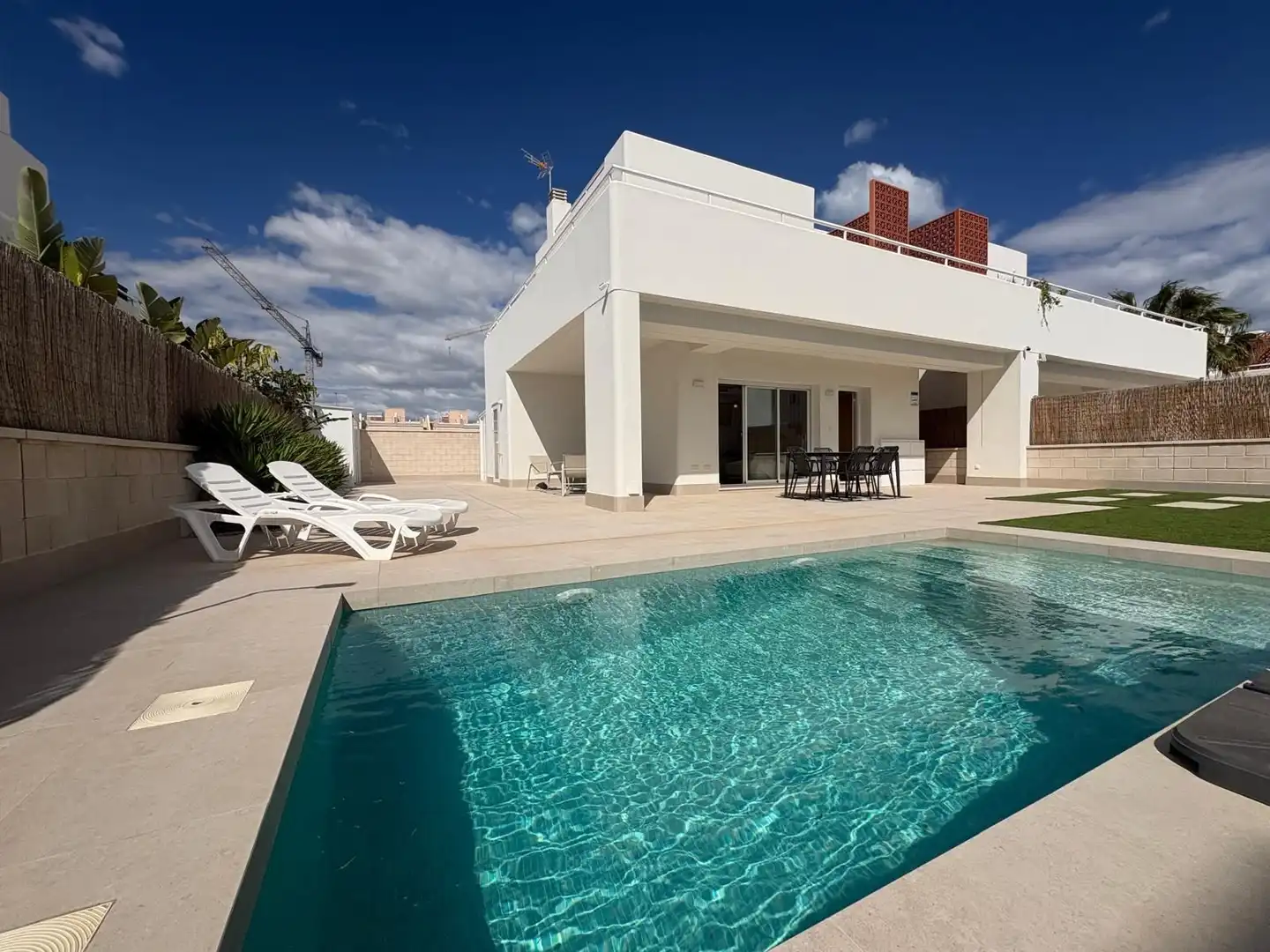 Piscina de Casa o chalet en venta en Pilar de la Horadada con Aire acondicionado, Calefacción y Jardín privado