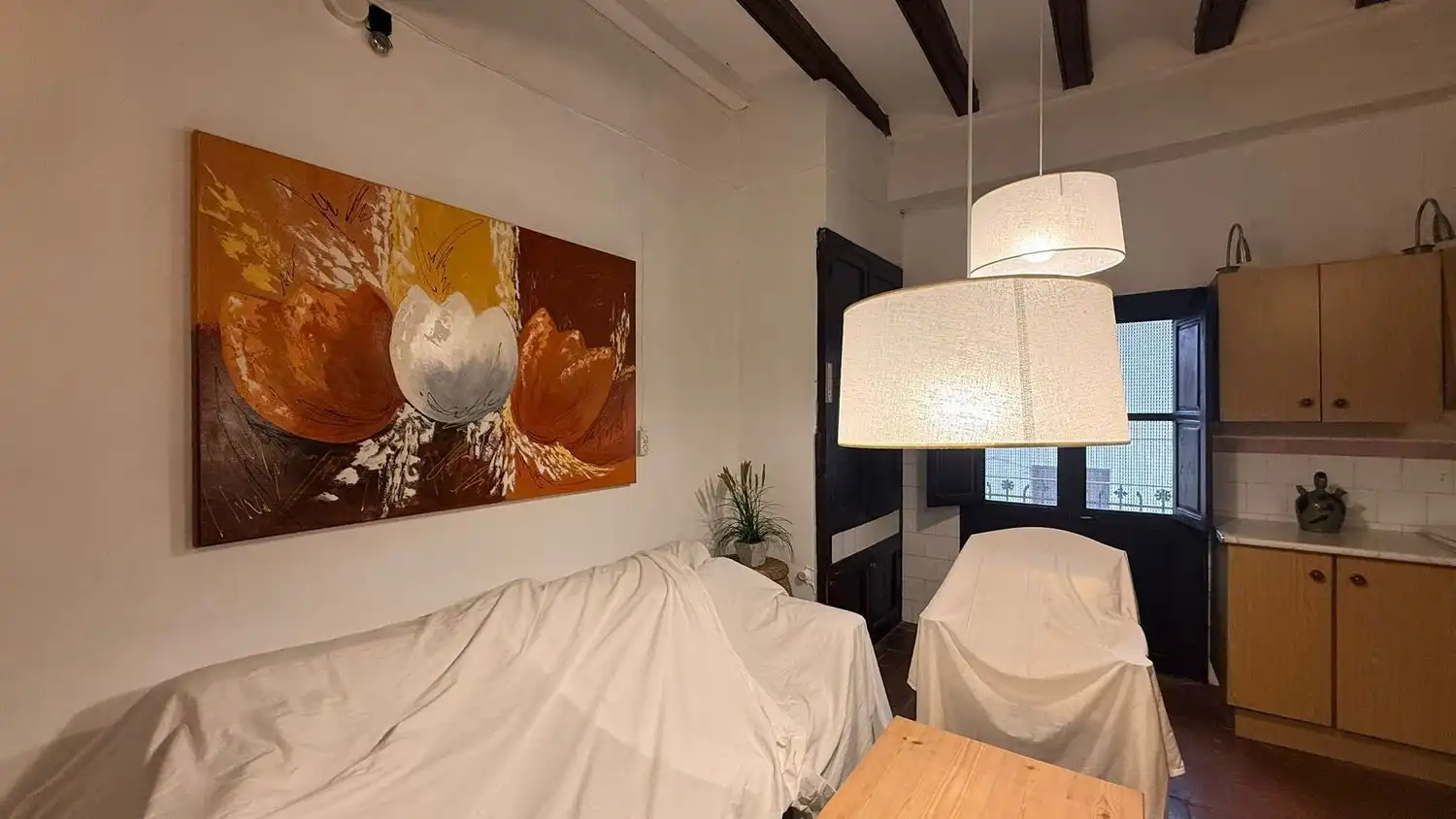 Sala d'estar de Casa o xalet en venda en Mosqueruela amb Jardí privat, Terrassa i Traster