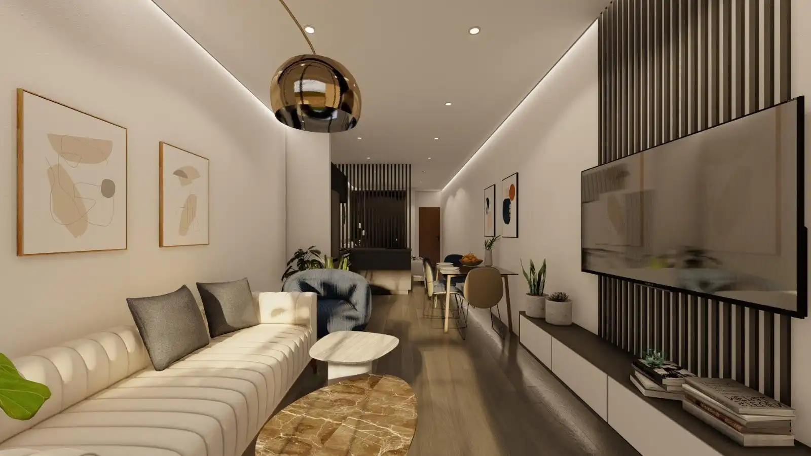 Sala de estar de Loft en venta en Murcia