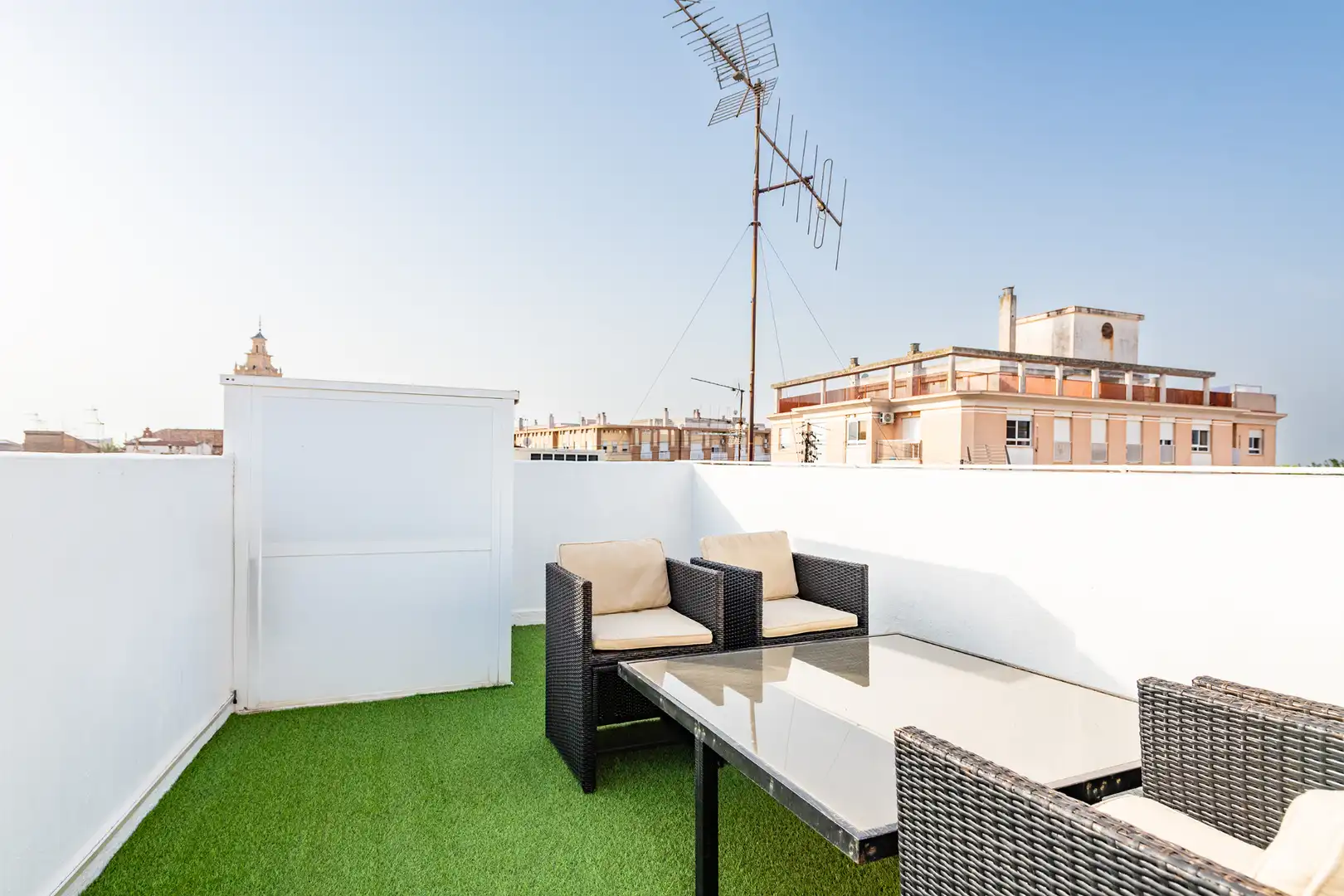 Terrassa de Casa adosada en venda en Almazora / Almassora amb Aire condicionat, Calefacció i Parquet