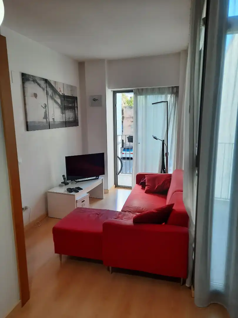 Sala de estar de Piso de alquiler en Girona con Aire acondicionado, Calefacción y Parquet