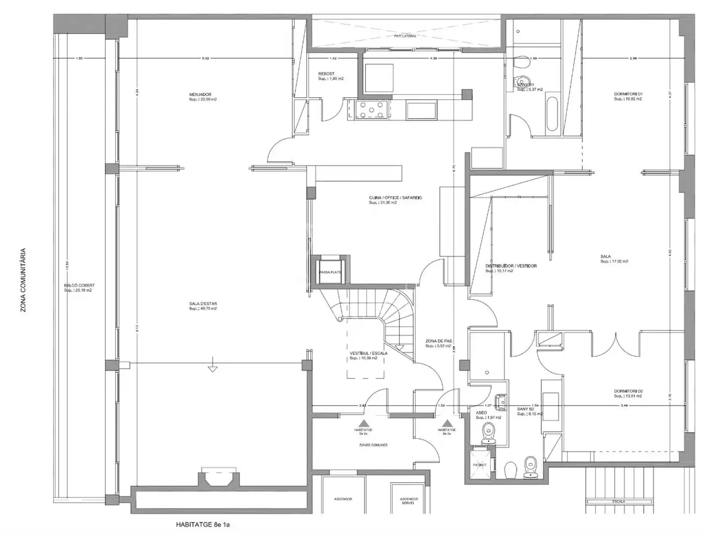 Ático en venta en Barcelona con Terraza, Trastero y Piscina