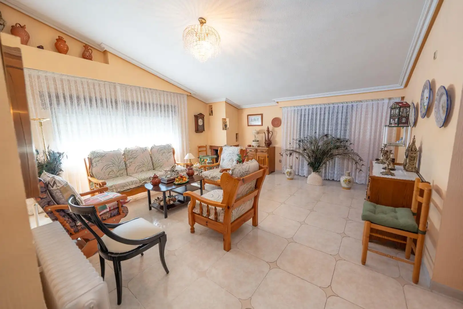 Sala d'estar de Finca rústica en venda en Carranque amb Aire condicionat, Calefacció i Jardí privat