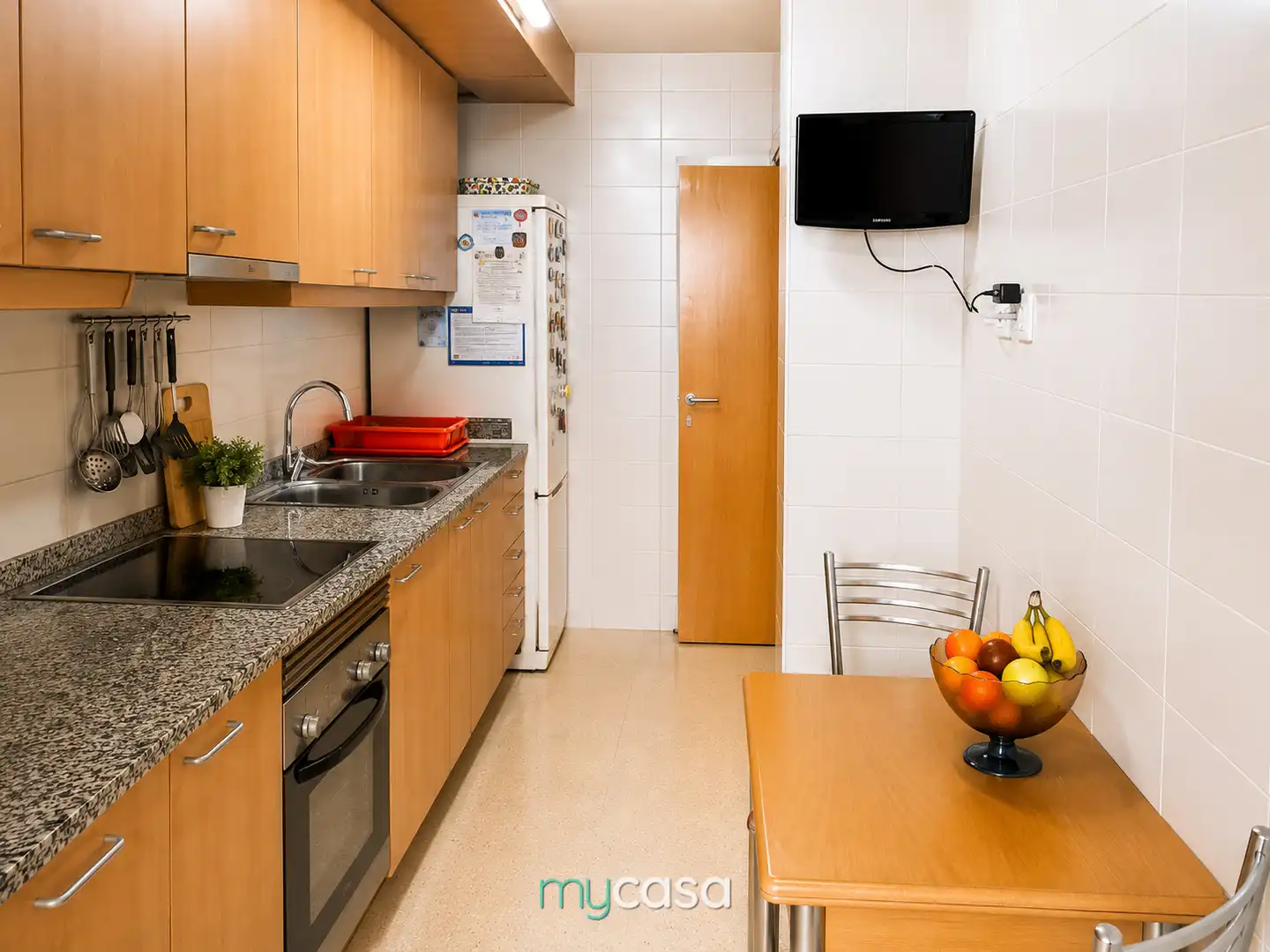 Cocina de Piso en venta en Badalona con Aire acondicionado, Trastero y Amueblado