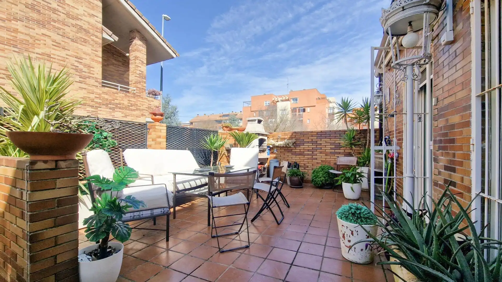 Terrassa de Casa adosada en venda en Badajoz amb Aire condicionat, Jardí privat i Terrassa