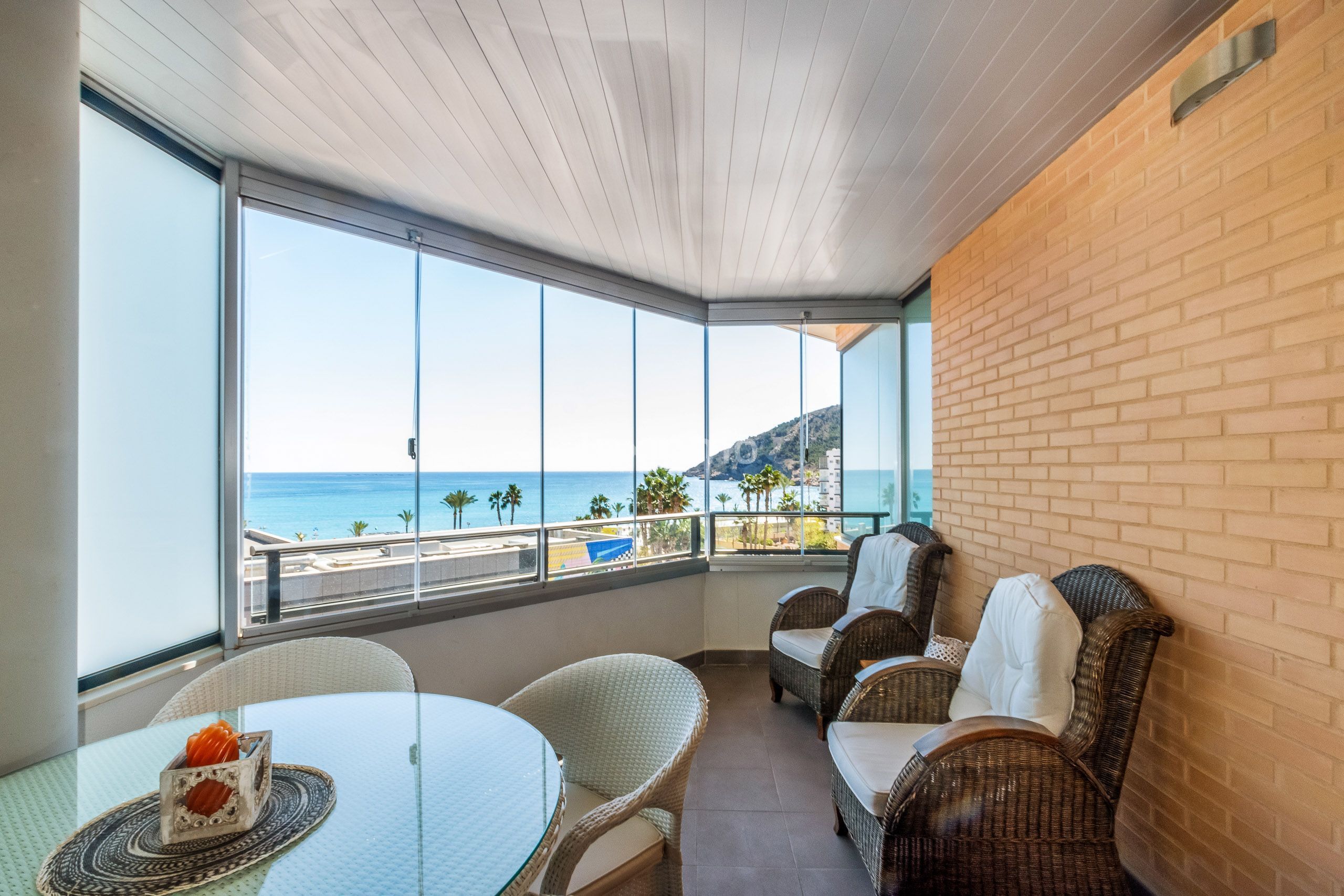 Terraza de Ático en venta en L'Alfàs del Pi con Aire acondicionado, Calefacción y Jardín privado