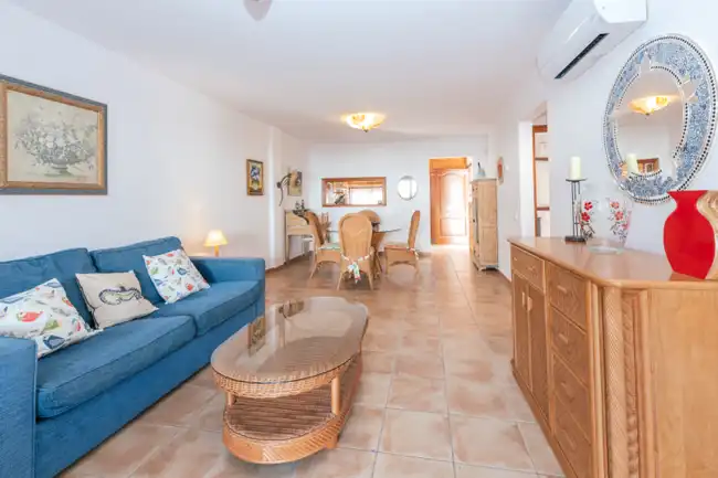 Living room of Ground floor for sale in Santa Eulària des Riu  with Air Conditioner, Heating and Private garden