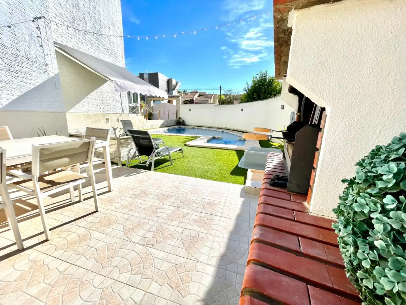 Terrace of Houses for rent in San Fulgencio  with Air Conditioner, Heating and Private garden