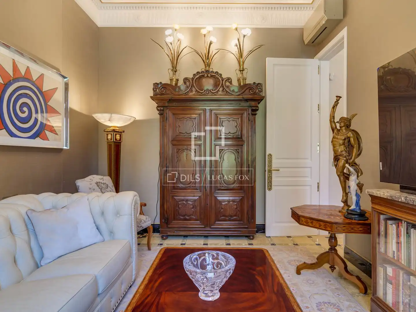 Living room of Flat for sale in Barcelona  with Air Conditioner, Heating and Furnished